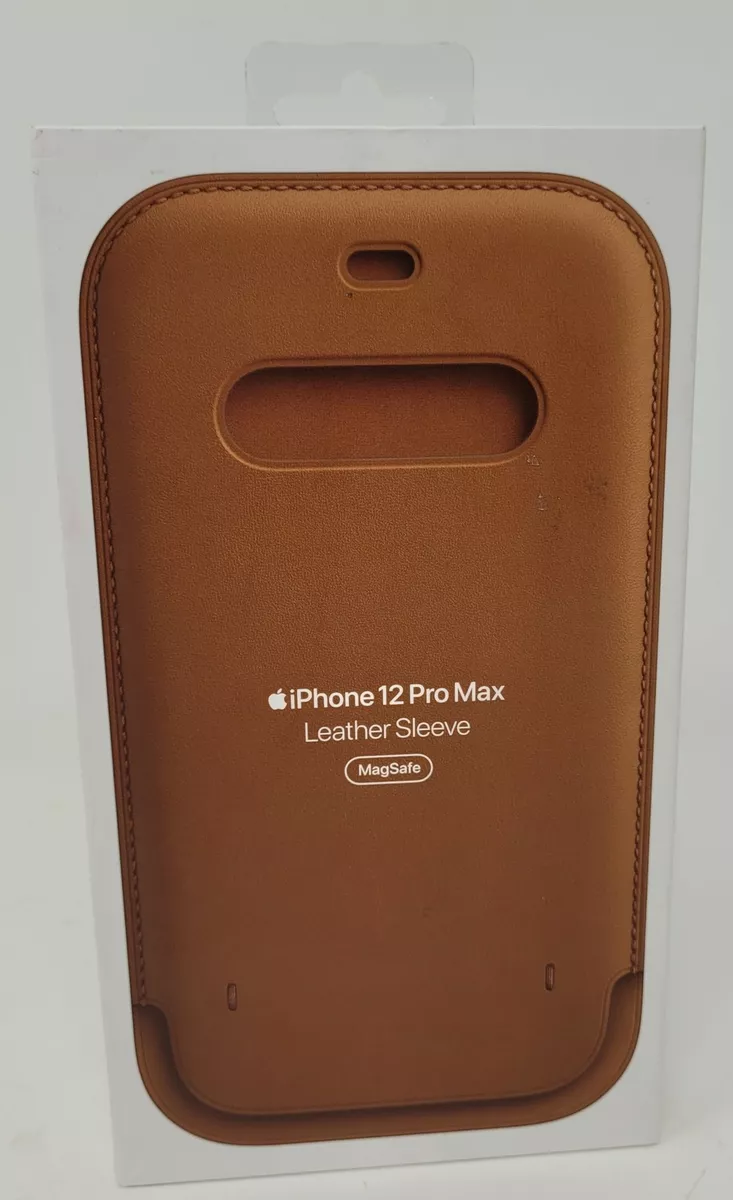 Apple Leather Sleeve Case with MagSafe for iPhone 12 Pro Max