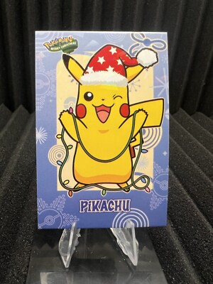 Pikachu - Cracked Ice Holo - Christmas Card Database - Pokemon NM
