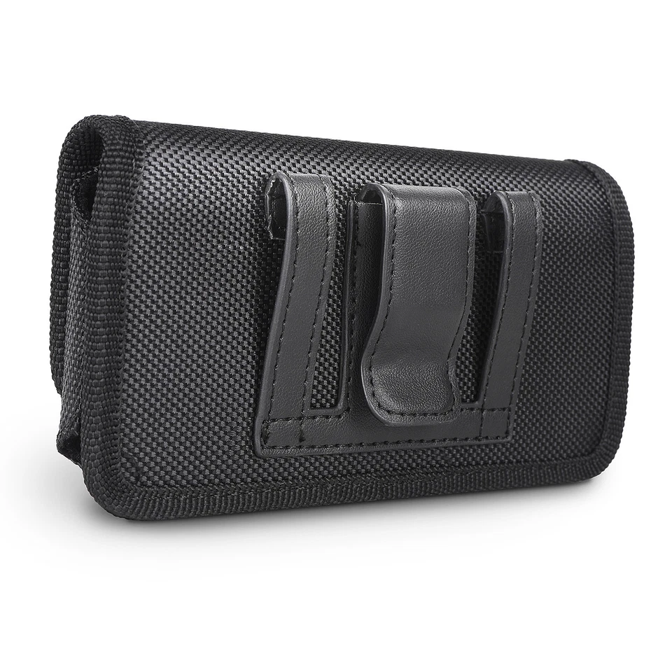 FUNDA DE TELÉFONO INTELIGENTE FUNDA FUNDA CLIP CINTURÓN TRANSPORTE CUBIERTA HORIZONTAL RESISTENTE NYLON Foto 3 de 4