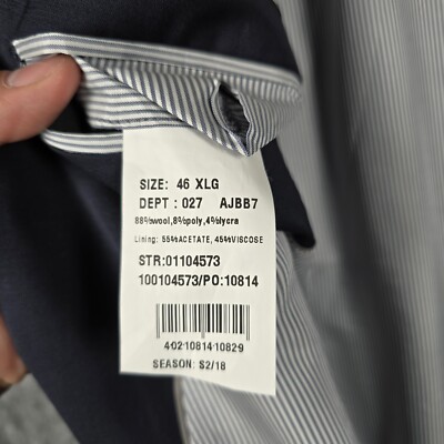 Brooks Brothers Explorer Regent Fit Blazer 46XL Navy Blue Gold