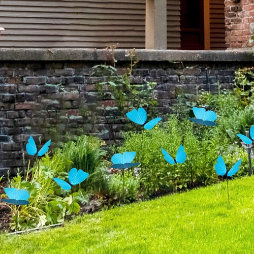 10 Pcs Gartenbutterfly -Stapel Schmetterlingspfähle Gartenschmetterlingseinsatz - Bild 12 von 12