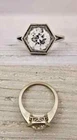 Art Deco Vintage Round Lab Created Diamond 14K White Gold Finish Engagement Ring