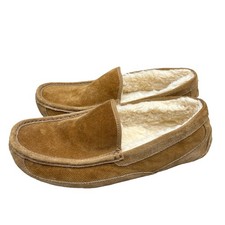 Ugg Australia Men s Ascot Corduroy II Slippers Size 8.5 Brown Faux Fur