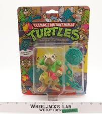 Napoleon Bonafrog w/ Cardback & Bubble 100% Complete TMNT 1990 Playmates Vintage