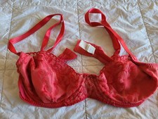Vintage Christian Dior Coral Peach Lace Bra 36C
