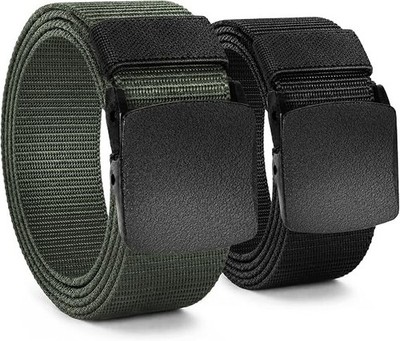 Gürtel Nylon Canvas 2 Stück Verstellbar 130 cm 3,8 cm Breite Unisex