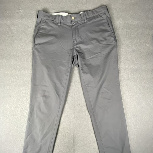 Polo Ralph Lauren Mens Performance Stretch Chino Golf Pants Straight Grey 34X32