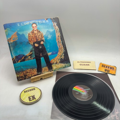 #ad #ad Elton John Caribou EX VG Ultrasonic Clean 1974 Vinyl Record $6.00
