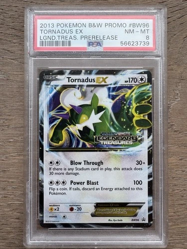 Pokemon PSA 8 NM-MT Tornadus EX #BW96 Legendary Treasures Prerelease Promo 2013