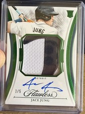 2025 Panini Flawless Baseball Jace Jung # /5 RPA RC Auto 🔥🔥🔥🔥