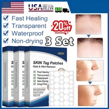 3Pcs Skin Tag Remover Patches Quick Effective Mole Wart Removal Pad Sticker 2025