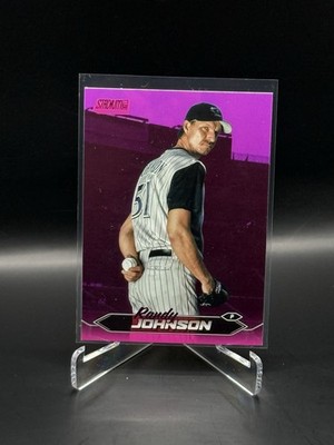 2024 Topps Stadium Club Pink Foil #8 Randy Johnson Arizona Diamondbacks