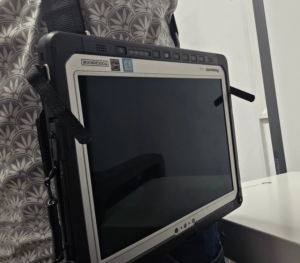 Rugged Panasonic Toughpad CF33 MK1 12 " Qhd 16GB 256GB GPS Main & Épaule Sangle