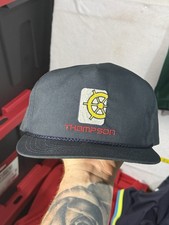 Thompson Boats Embroidered Logo Hat Men's Snapback Baseball Cap USA Vintage EUC
