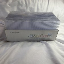 Memorex 5mm Slim CD/DVD Jewel Cases Clear, Pack of 50 New Sealed