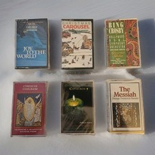 Christmas Music New Sealed Lot of 6 Cassettes. See Discription and Pictures