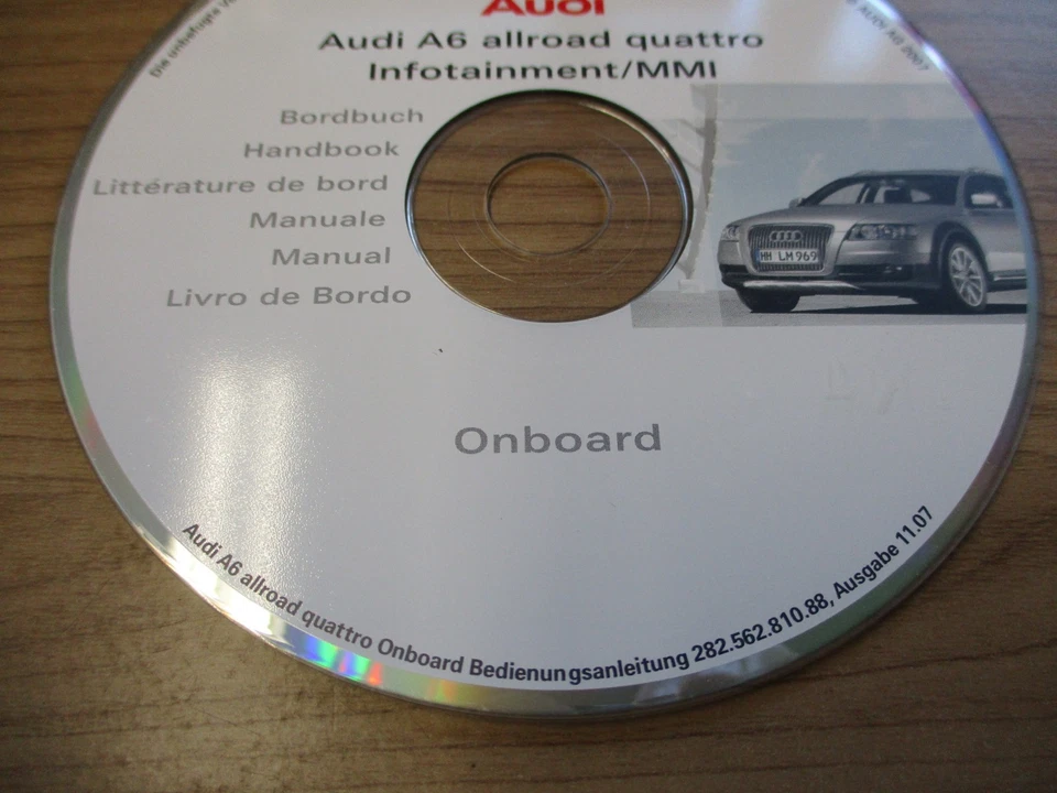 BORDBUCH Audi A6 4F Bedienungsanleitung Infotainment MMI Onboard CD 28256281088 - Bild 3 von 4