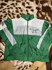 Vintage Philadelphia Eagles Apex One  1/2 Zip Windbreaker  Jacket Size L