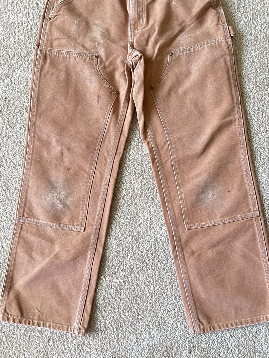 Vintage Patina Sunfaded Carhartt Tan Double Knee Carpenter Pants