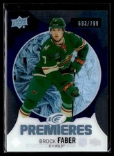2023-24 Upper Deck Ice Hockey Premieres Blue #238 Brock Faber /799
