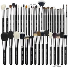 42Pcs PRO Grade Makeup Brushes Set Ultra Soft Black