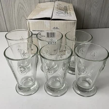 Vintage LA ROCHERE FLEUR De LYS High Ball Ice Tea / Long Drink Glass - SET OF 6