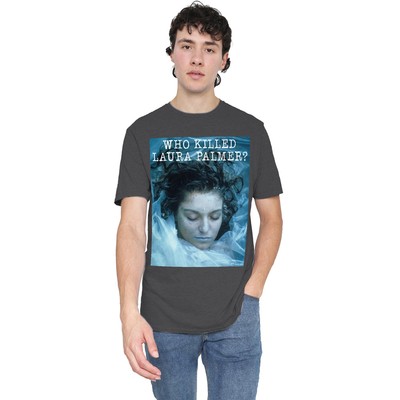 Twin Peaks Who Killed Laura T-Shirt S-2XL, Charcoal