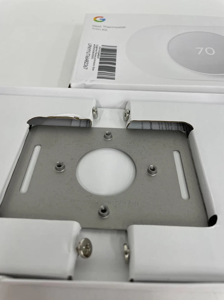 Google Nest Thermostat Trim Kit - -Thermostat Accessory - Snow - Image 2 of 4