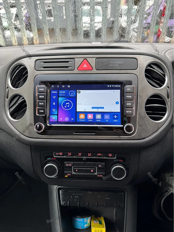 7" For Volkswagen Tiguan 2009-2017 Android 15 Wireless CarPlay Radio GPS W/CAM Foto 3 de 4