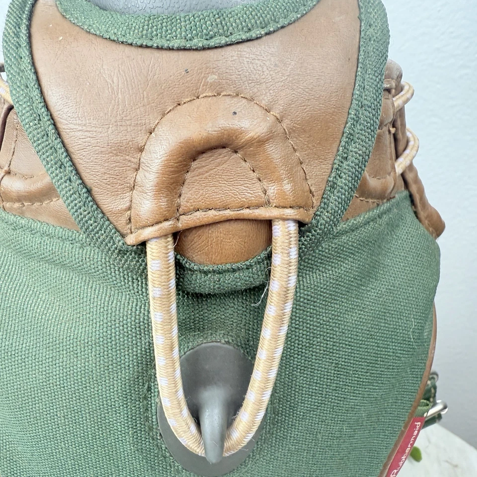 Portadores frescos Rubbermaid vintage con botella de agua original 20 oz verde con correa Foto 3 de 4