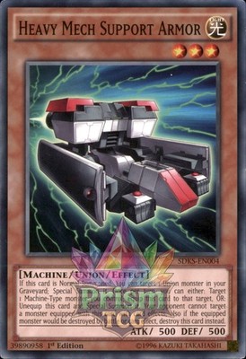 1st Ed Heavy Mech Support Armor SDKS-EN004 Yugioh