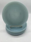 SET OF 6 Vintage Anchor Hocking Fire King Turquoise Blue Delphite 7" Salad Plate