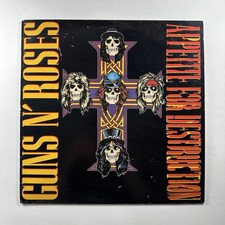 GUNS N' ROSES Appetite For Destruction LP Geffen 1987 Original Metal