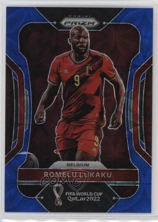 2022 Panini Prizm World Cup Qatar Choice Blue 14/135 Romelu Lukaku #20 05q7