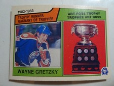 1983-84 O-Pee-Chee Hockey Card # 204 Wayne Gretzky VG-Ex (4) Edmonton Oilers