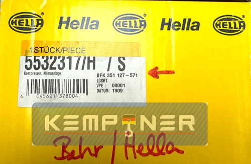 8FK351127-571, Original HELLA, Kompressor Klimaanlage für CITROËN FIAT LANCIA - Bild 2 von 6