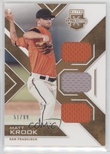 2016 Panini Elite Extra Edition Triple Materials Holo Gold 51/99 Matt Krook 0b0
