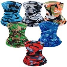 6 Pack Neck Gaiter for Men Women Breathable Outdoor Face Mask Covering Headwe...