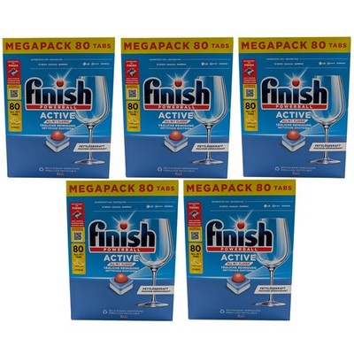 finish Powerball ACTIVE 5 x 80 Tabs Citrus All in 1 Spülmaschine Geschirrspüler