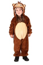 Affe Affen Monkey Kostüm Overall Plüsch Weste Mütze Kinder Baby Kleid Kappe Hut