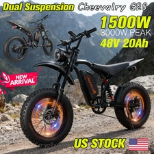 CHEEVALRY G20 3000W Electric Bike 60KM/H E-Mountain Bike 150KM Range 7-Speed US