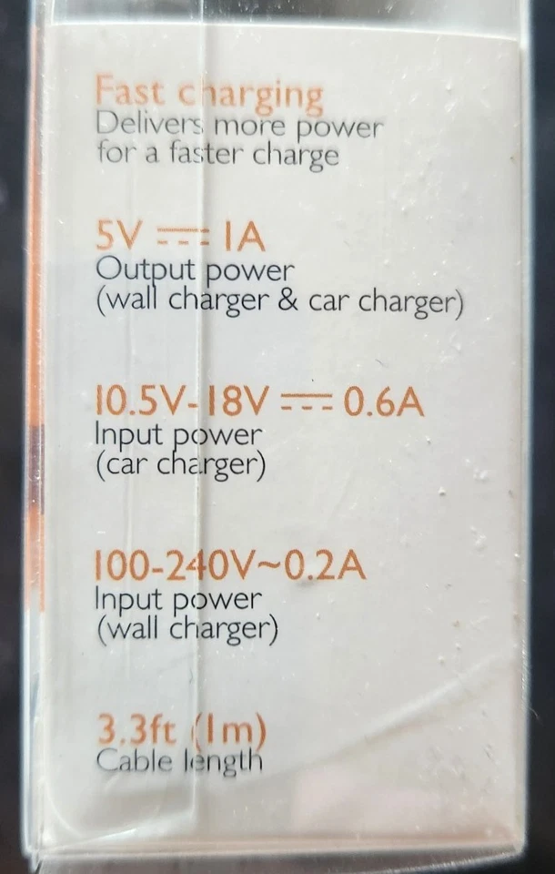 "Philips" быстрая зарядка телефона зарядное устройство для дома и автомобиля - новый - Изображение 3 из 3