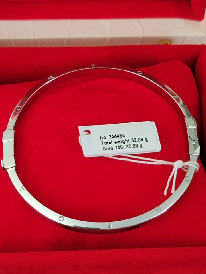 Juego de boda Omega de oro blanco macizo de 18k Foto 4 de 4