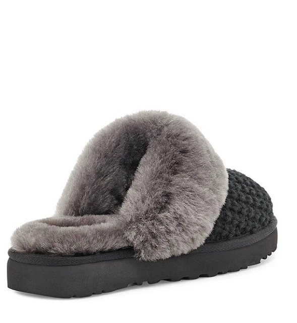 PRECIO CALIENTE UGG Acogedoras Zapatillas de Punto para Mujer, Negras (NUEVAS CON CAJA) Foto 3 de 4