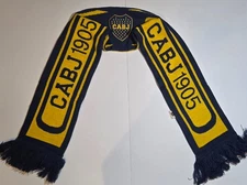 BOCA JUNIORS CABJ 1905 OFFICIALLY LICENSED SCARF/BUFANDA    ARGENTINA SOCCER