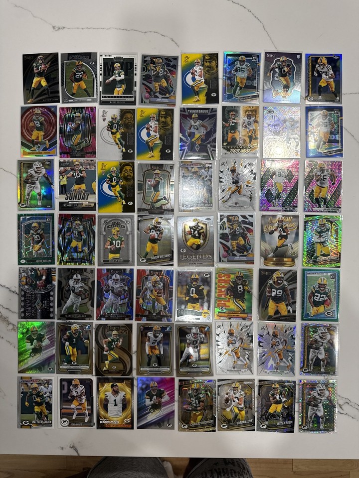 Green Bay Packers Matthew Golden RC Jordan Love Parsons Kraft Favre 56-card lot