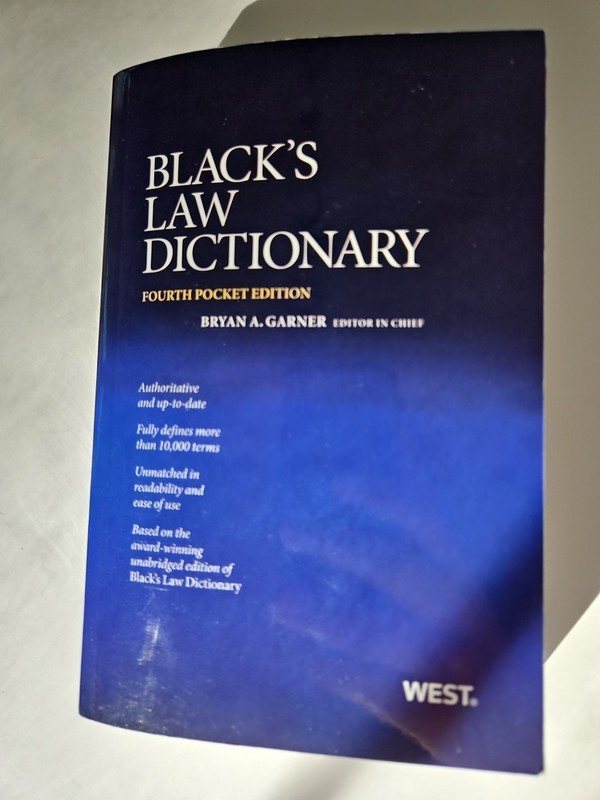 Black's Law Dictionary Fourth Pocket Edition New West