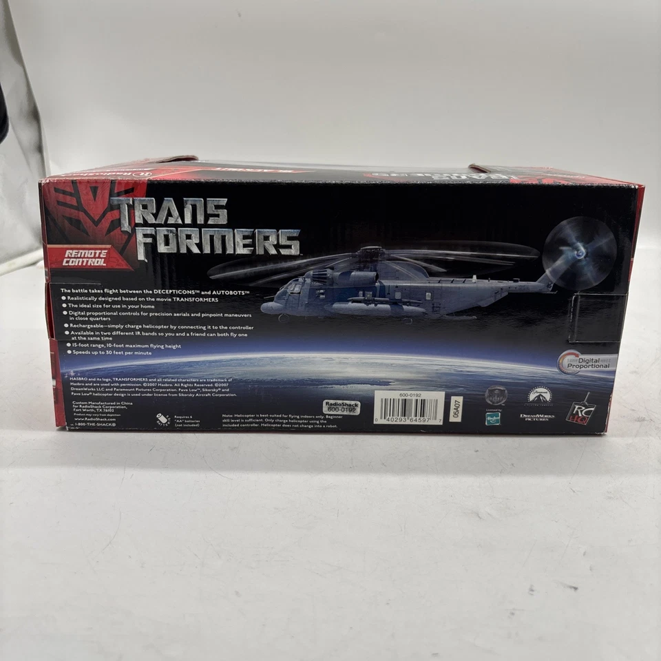 Radio Shack Transformers Blackout Remote Control Helicopter - NEW in Box - Image 3 of 4