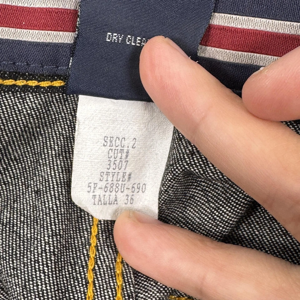 Pantalones Cortos De Colección Phat Farm Para Hombres 36 Negros Denim Carpintero Sueltos Y2K Streetwear Foto 4 de 4