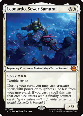 x1 Leonardo, Sewer Samurai TMT Ninja Turtles MTG 17 M/NM 1x